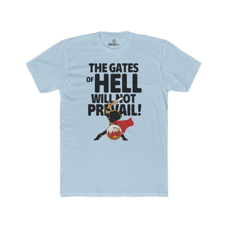 "The Gates of Hell Will Not Prevail" Unisex Christian T-Shirt - Image 3