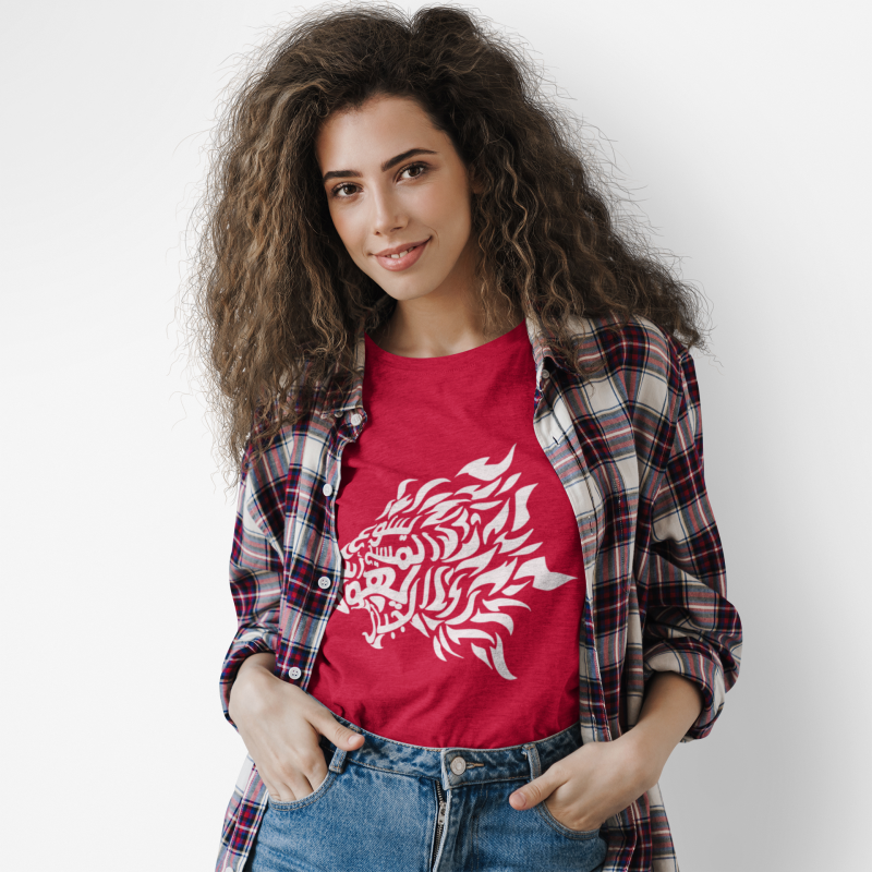 'Jesus Christ, the Mighty Lion of Judah' – Arabic (white) T-shirt - Image 2