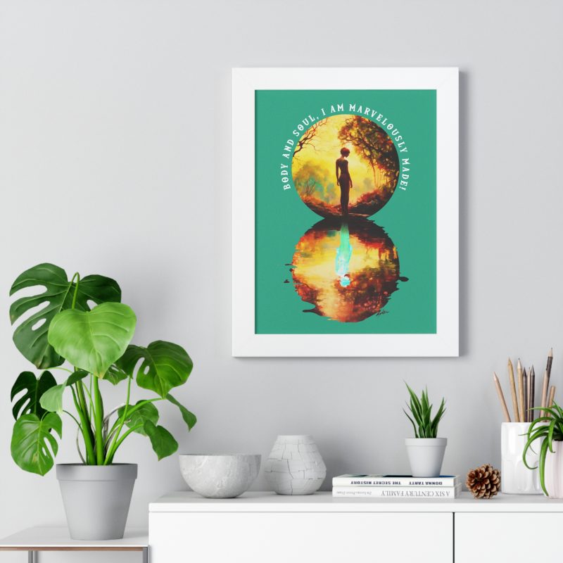 Framed Inspirational Wall Art - (Psalm 139:14) - Image 4