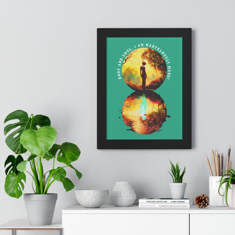 Framed Inspirational Wall Art - (Psalm 139:14) - Image 2