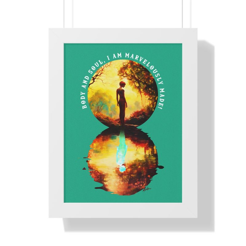 Framed Inspirational Wall Art - (Psalm 139:14) - Image 3