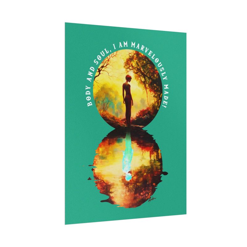 Inspirational Wall Art Poster – “Marvelously Made” (Psalm 139:14) - Image 4