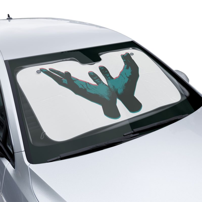Vehicle Sunshade – Open Hands in Prayer Design - Image 2
