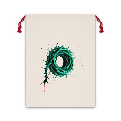 Gift Bag – Green Crown of Thorns Design (Symbol of Sacrifice & Hope)