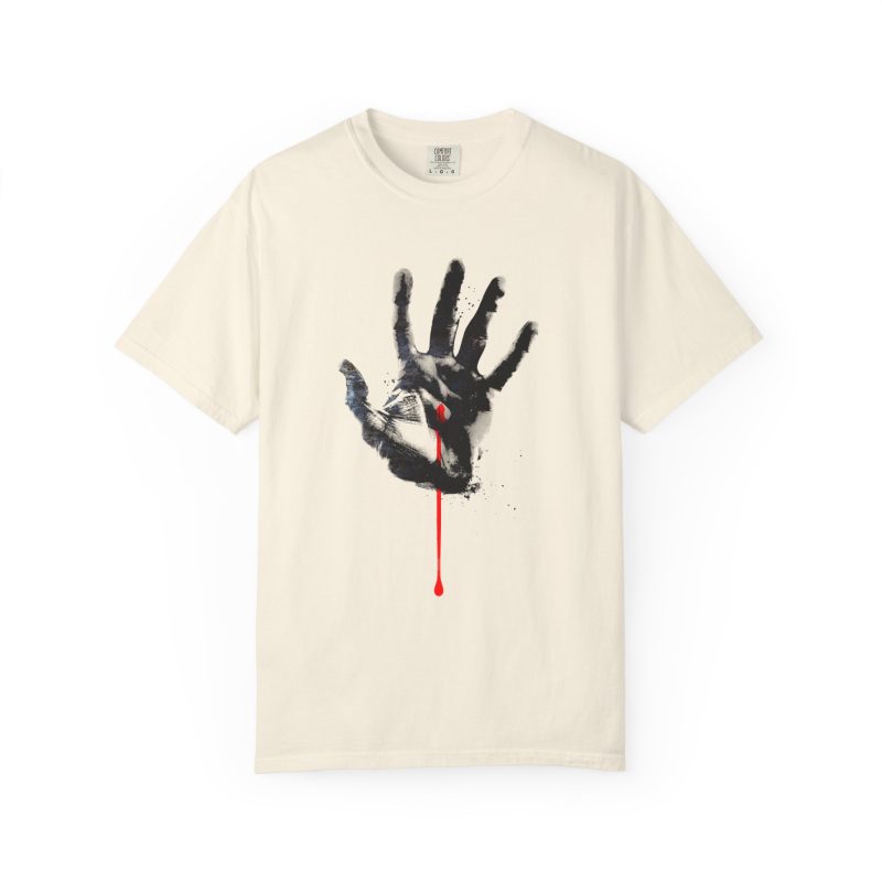 Graphic T-Shirt – Pierced Hand Design (Symbol of Sacrifice & Redemption) - Image 3