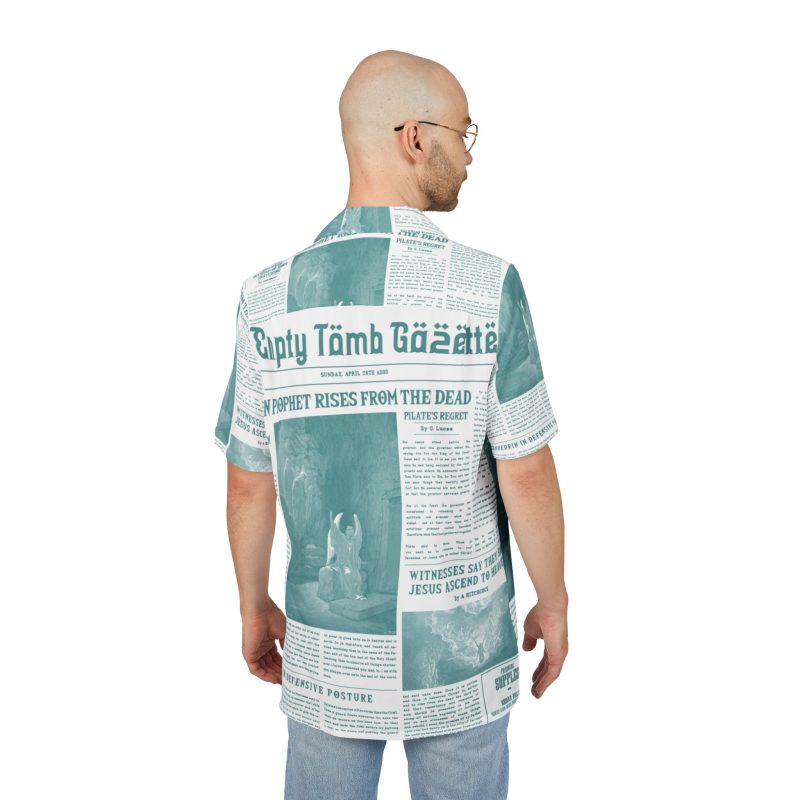 Hawaiian Button-Down Shirt – “Empty Tomb” Design - Image 2
