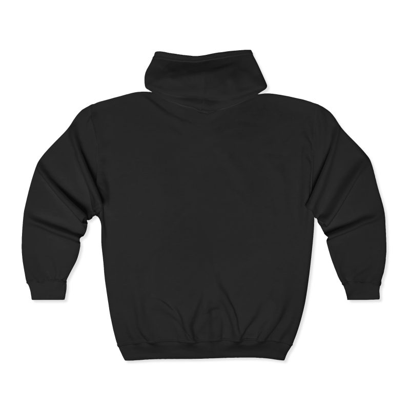 Black Full-Zip Hoodie – Prayer Hands with “Our Father Who Art in Heaven” (Arabic) - Image 3