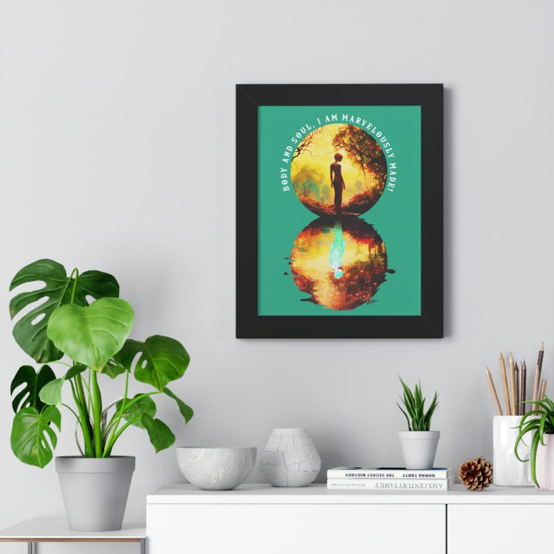 Framed Inspirational Wall Art - (Psalm 139:14) - Image 6
