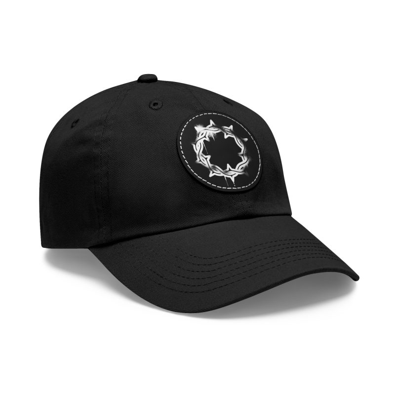 Crown of Thorns Leather Patch Hat - Image 3