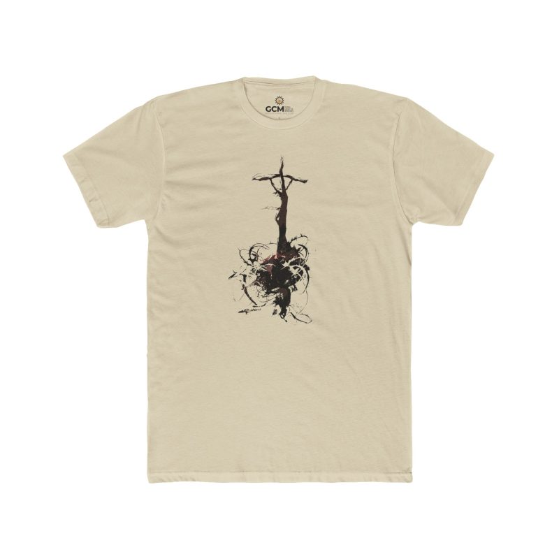 Heart of Jesus T-Shirt – Cross & Christ Design (Unisex) - Image 4