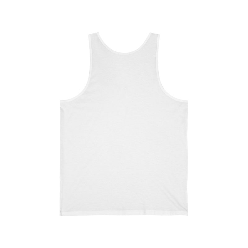 Ascended Son Tank Top – Jesus with Halo & Cross Design (Unisex) - Image 3