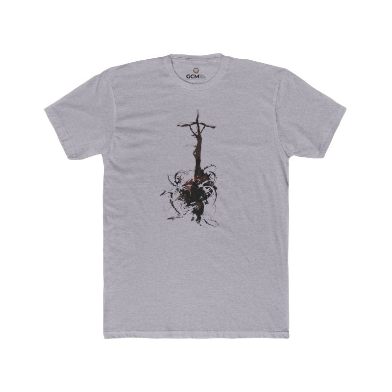 Heart of Jesus T-Shirt – Cross & Christ Design (Unisex) - Image 7