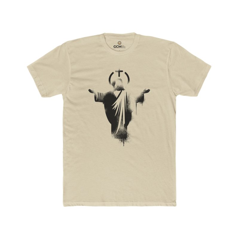 Ascended Son T-Shirt – Jesus with Halo & Cross Design - Image 4