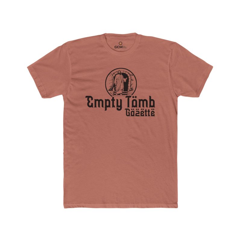 Empty Tomb Gazette T-Shirt – Vintage Newspaper Design - Image 6