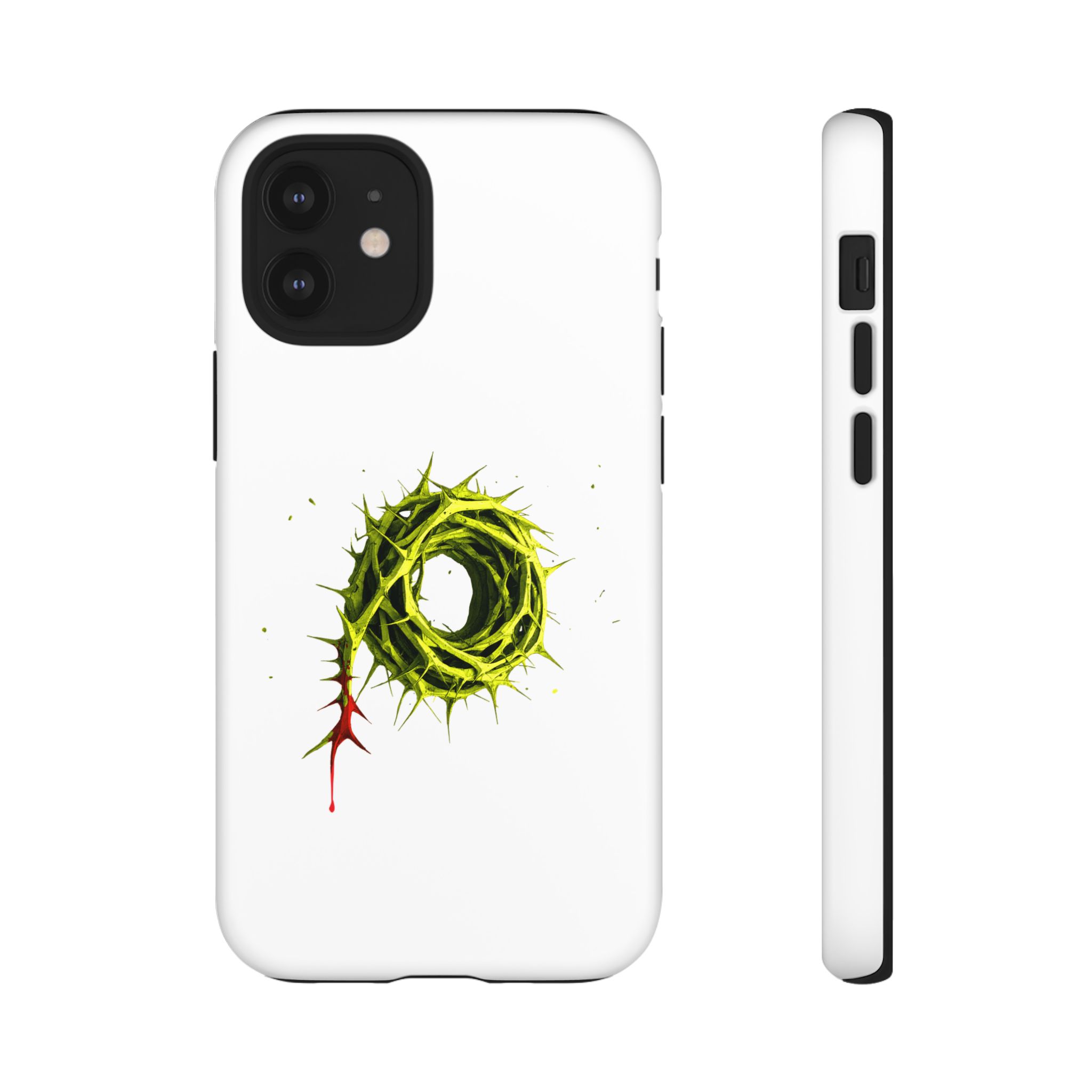 White Phone Case – Crown of Thorns Design (Symbol of Sacrifice & Strength) - Image 23