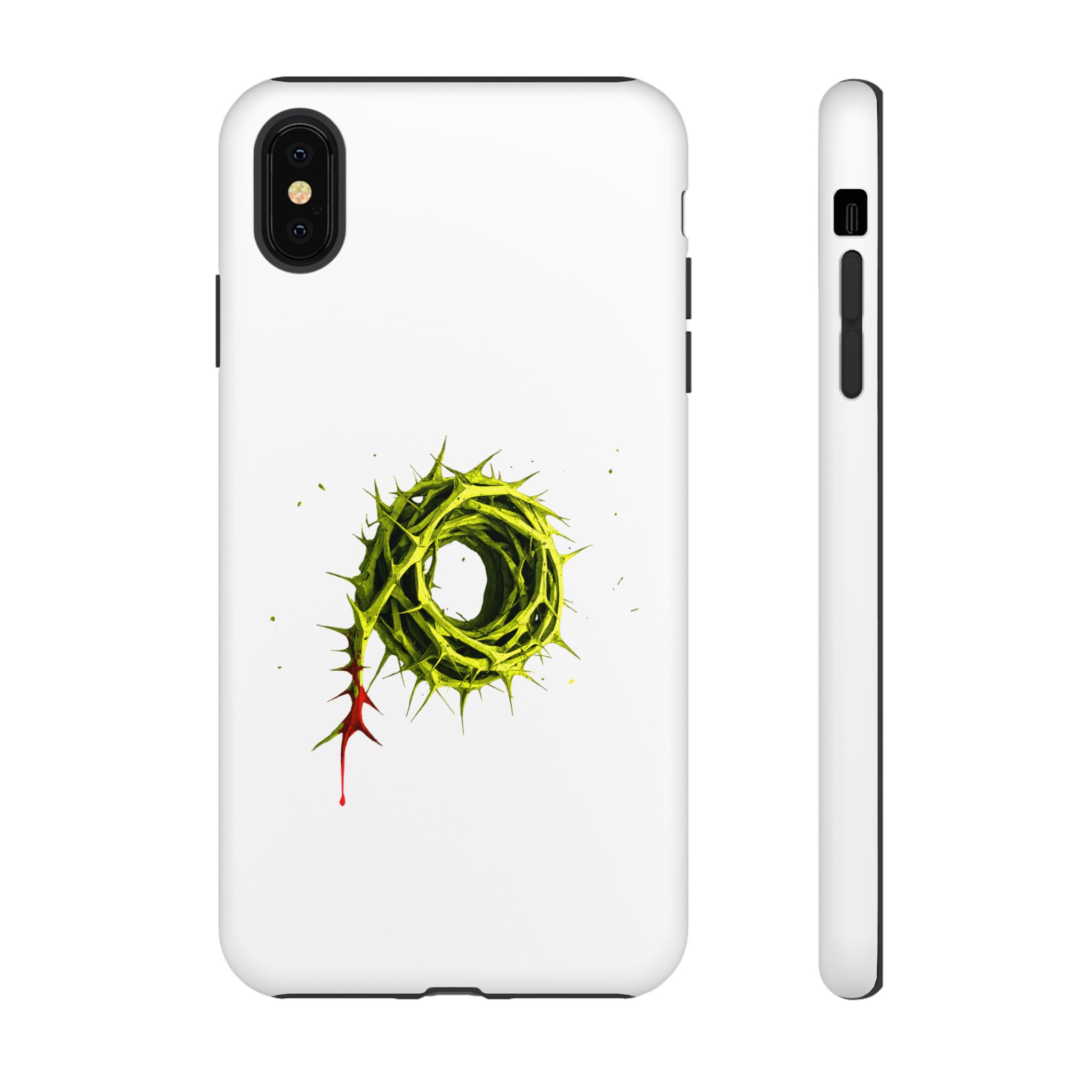 White Phone Case – Crown of Thorns Design (Symbol of Sacrifice & Strength) - Image 13