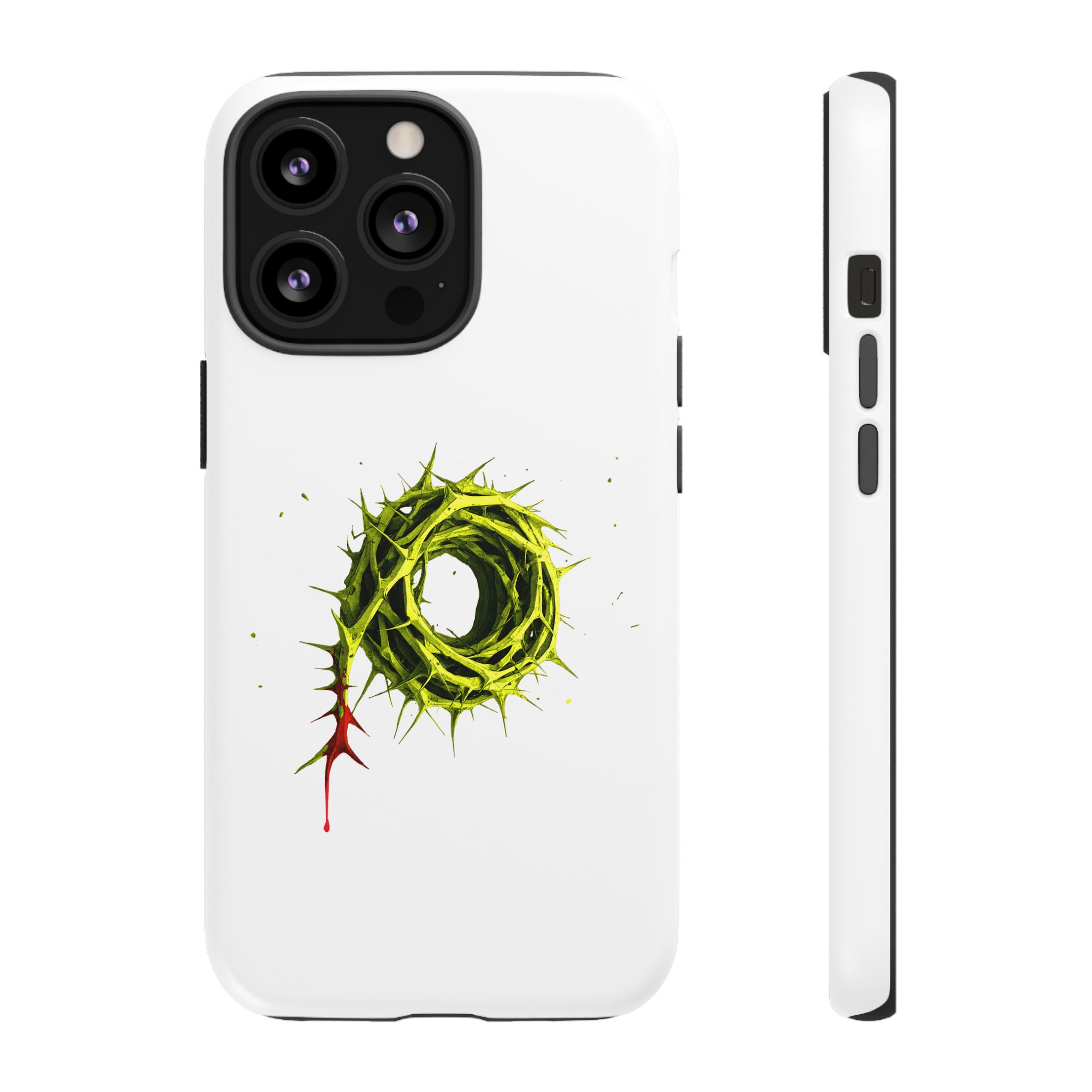 White Phone Case – Crown of Thorns Design (Symbol of Sacrifice & Strength) - Image 33