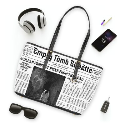 “Empty Tomb” Women's Leather Shoulder Bag