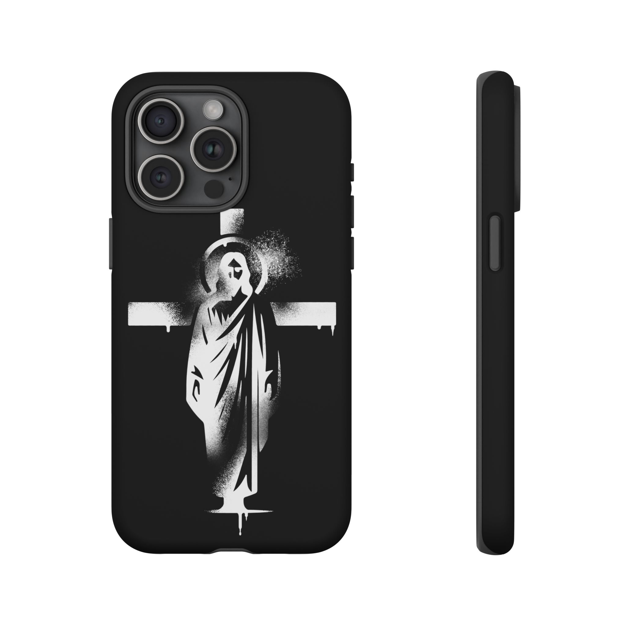 "Jesus" Phone Case – Black - Image 68