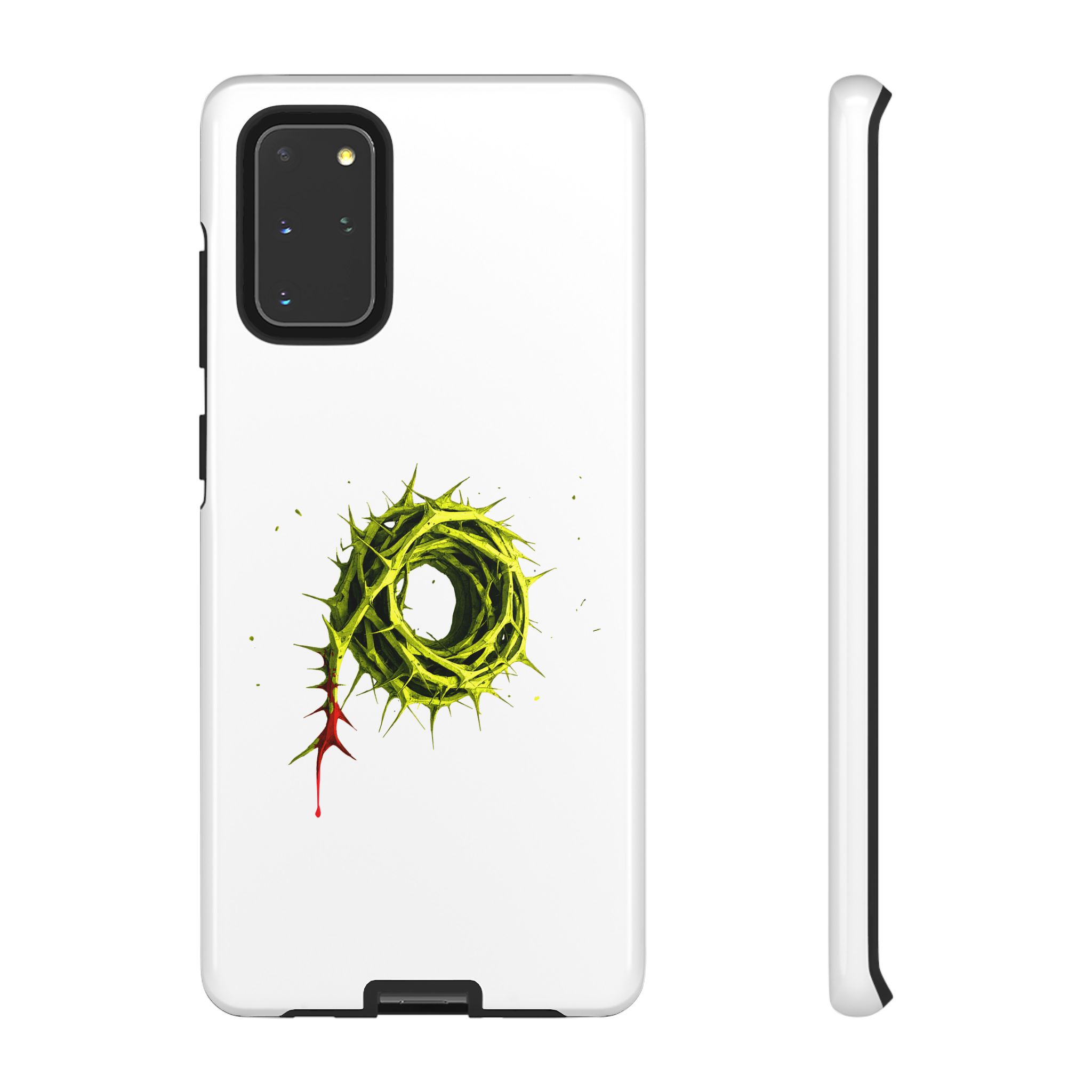 White Phone Case – Crown of Thorns Design (Symbol of Sacrifice & Strength) - Image 20