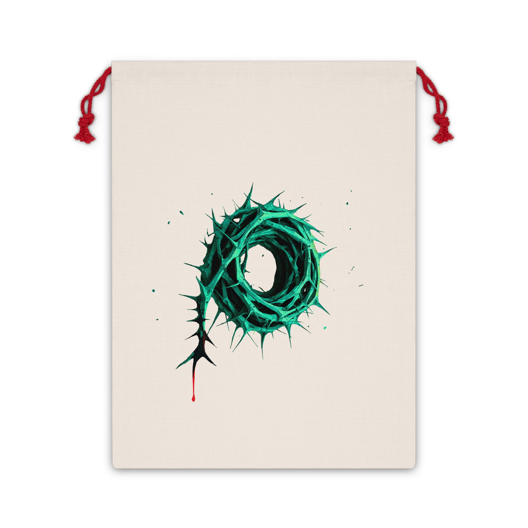 Gift Bag – Green Crown of Thorns Design (Symbol of Sacrifice & Hope) - Image 2