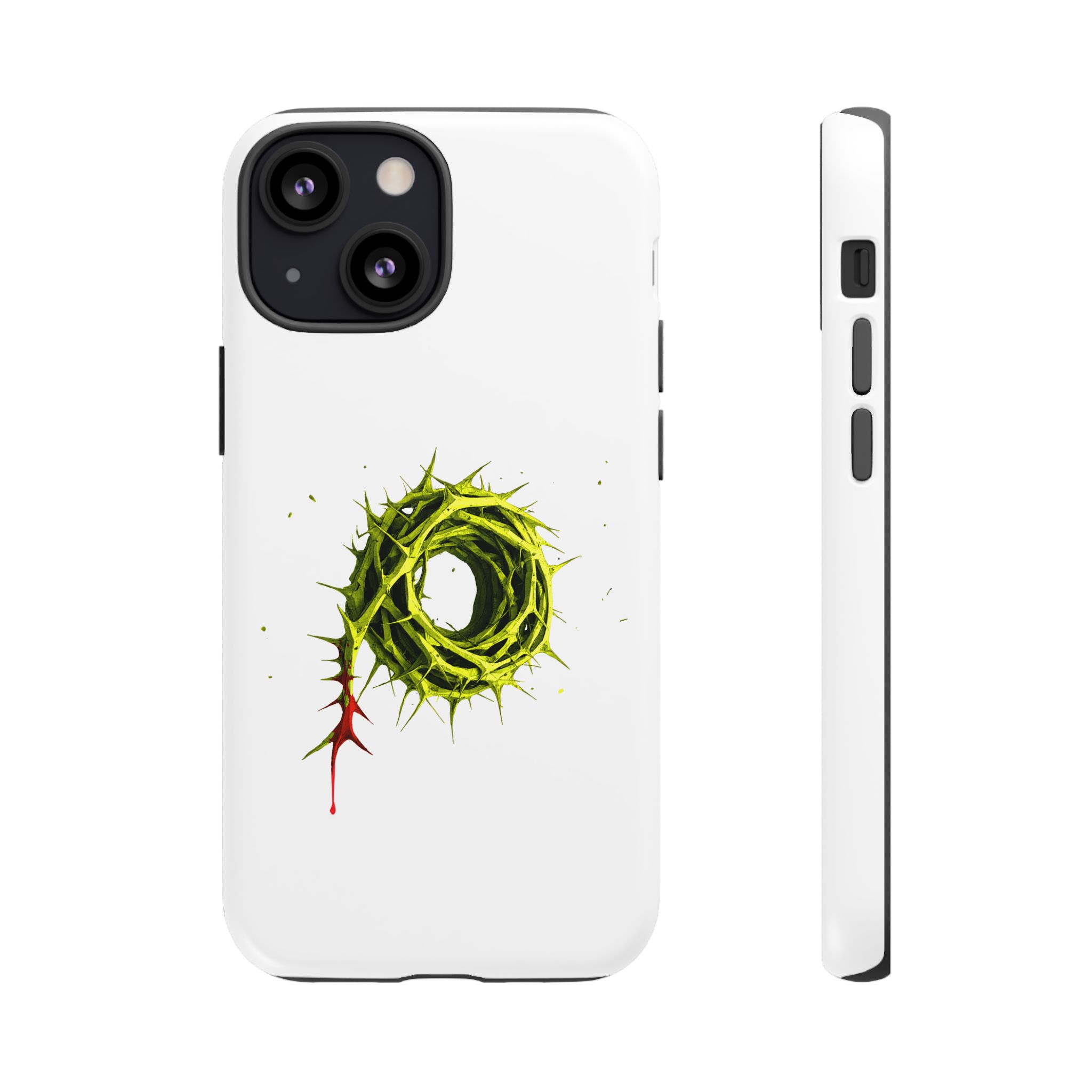 White Phone Case – Crown of Thorns Design (Symbol of Sacrifice & Strength) - Image 31