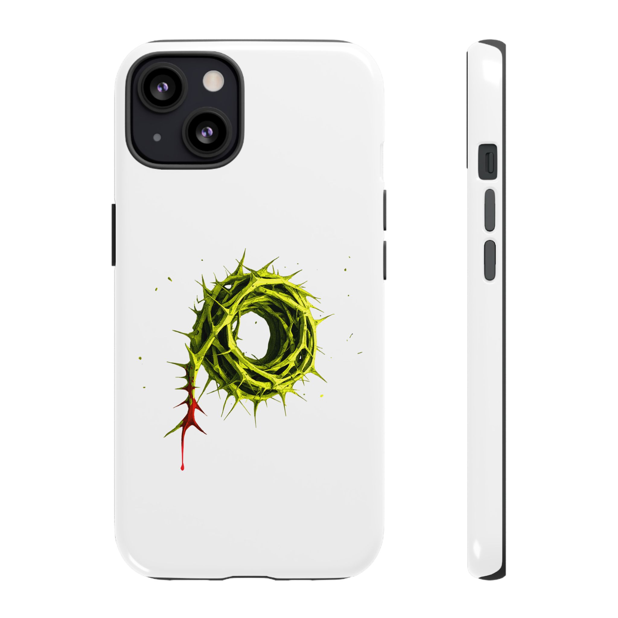 White Phone Case – Crown of Thorns Design (Symbol of Sacrifice & Strength) - Image 28