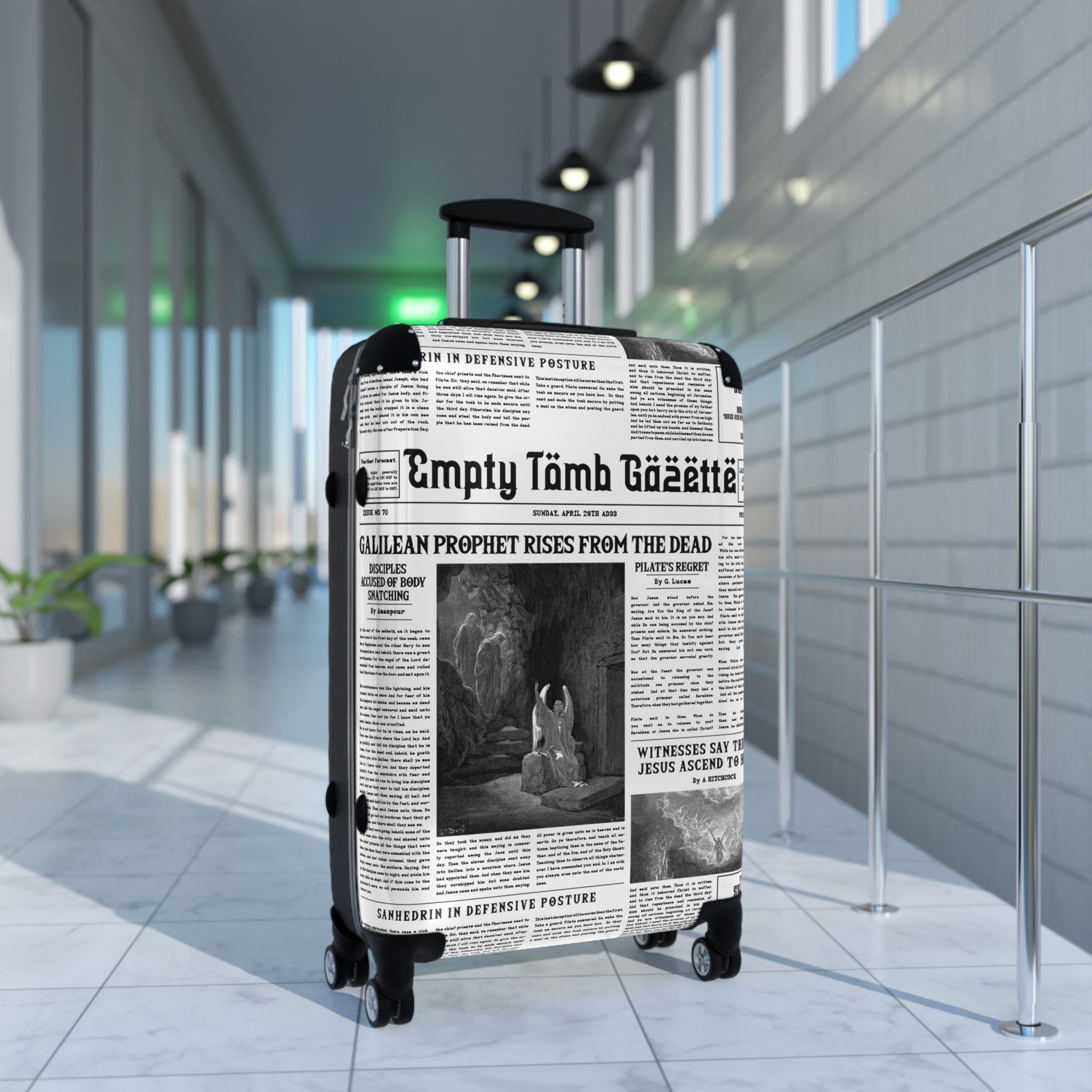 “Empty Tomb” Travel Suitcase - Image 12