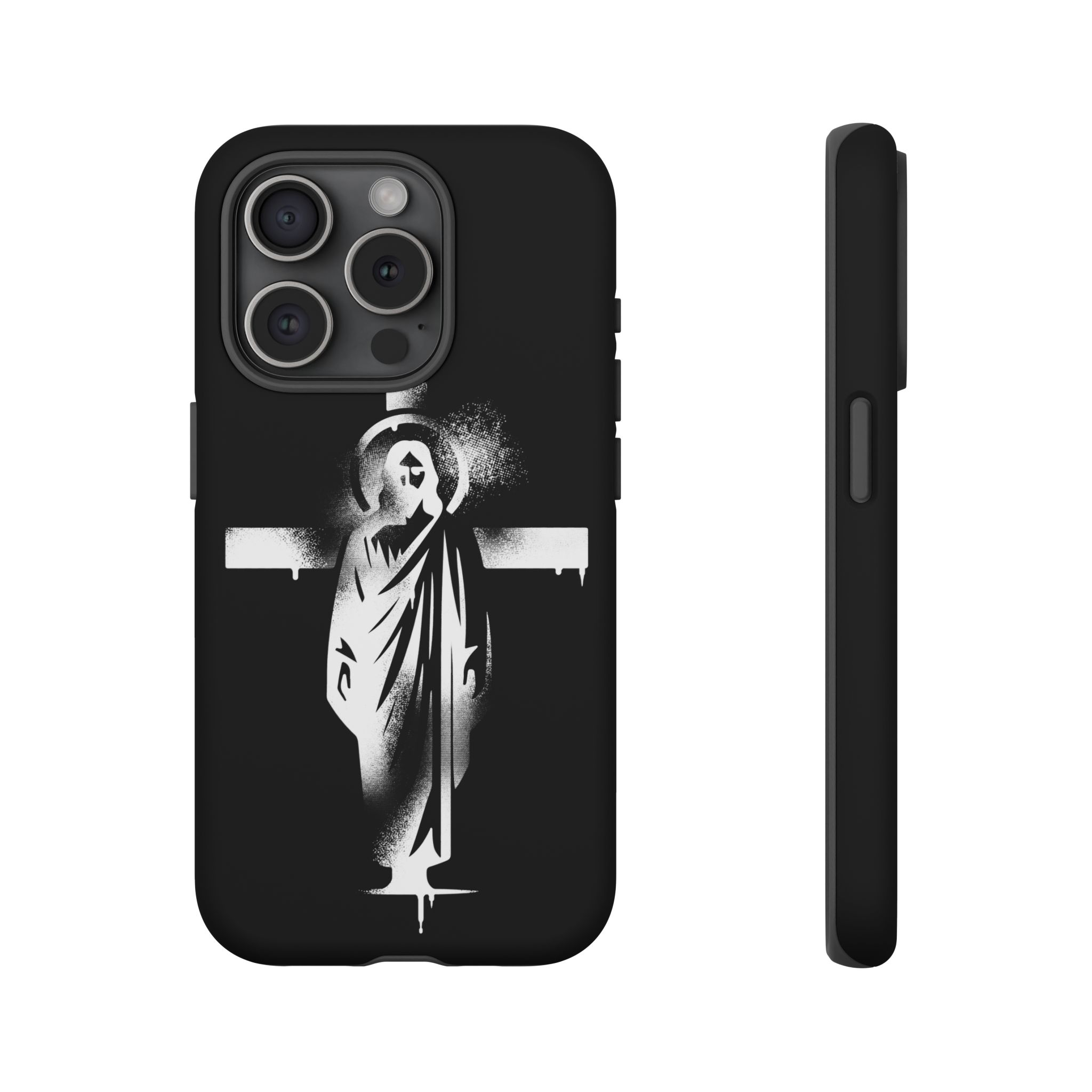 "Jesus" Phone Case – Black - Image 66