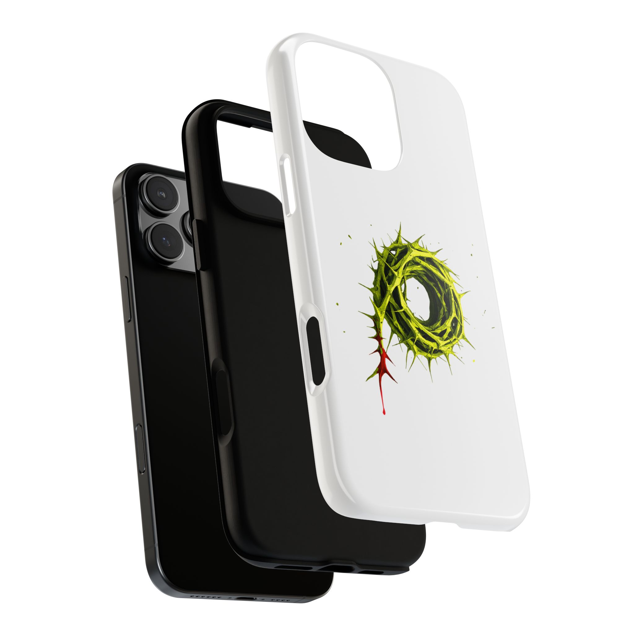 White Phone Case – Crown of Thorns Design (Symbol of Sacrifice & Strength) - Image 78