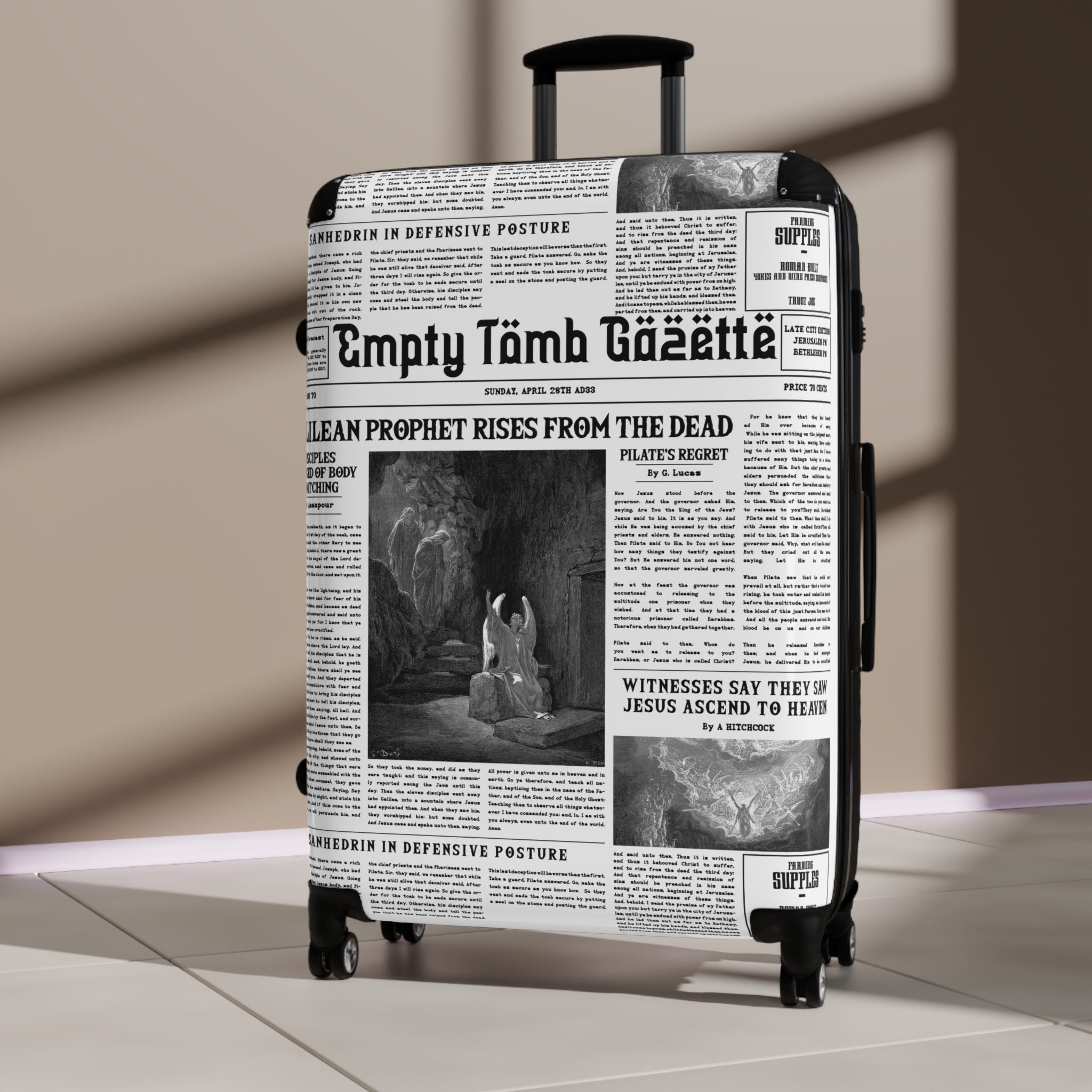 “Empty Tomb” Travel Suitcase - Image 17