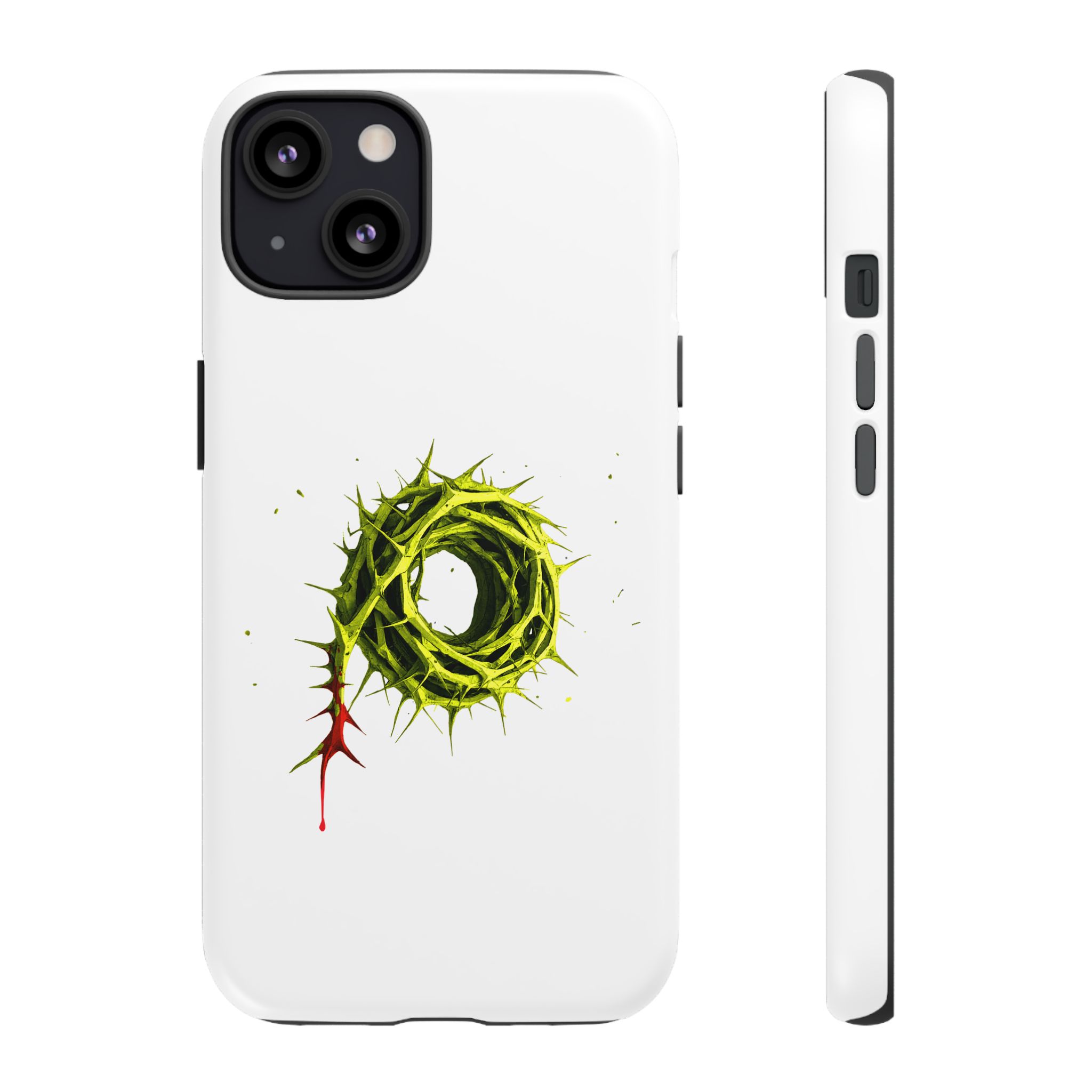 White Phone Case – Crown of Thorns Design (Symbol of Sacrifice & Strength) - Image 29