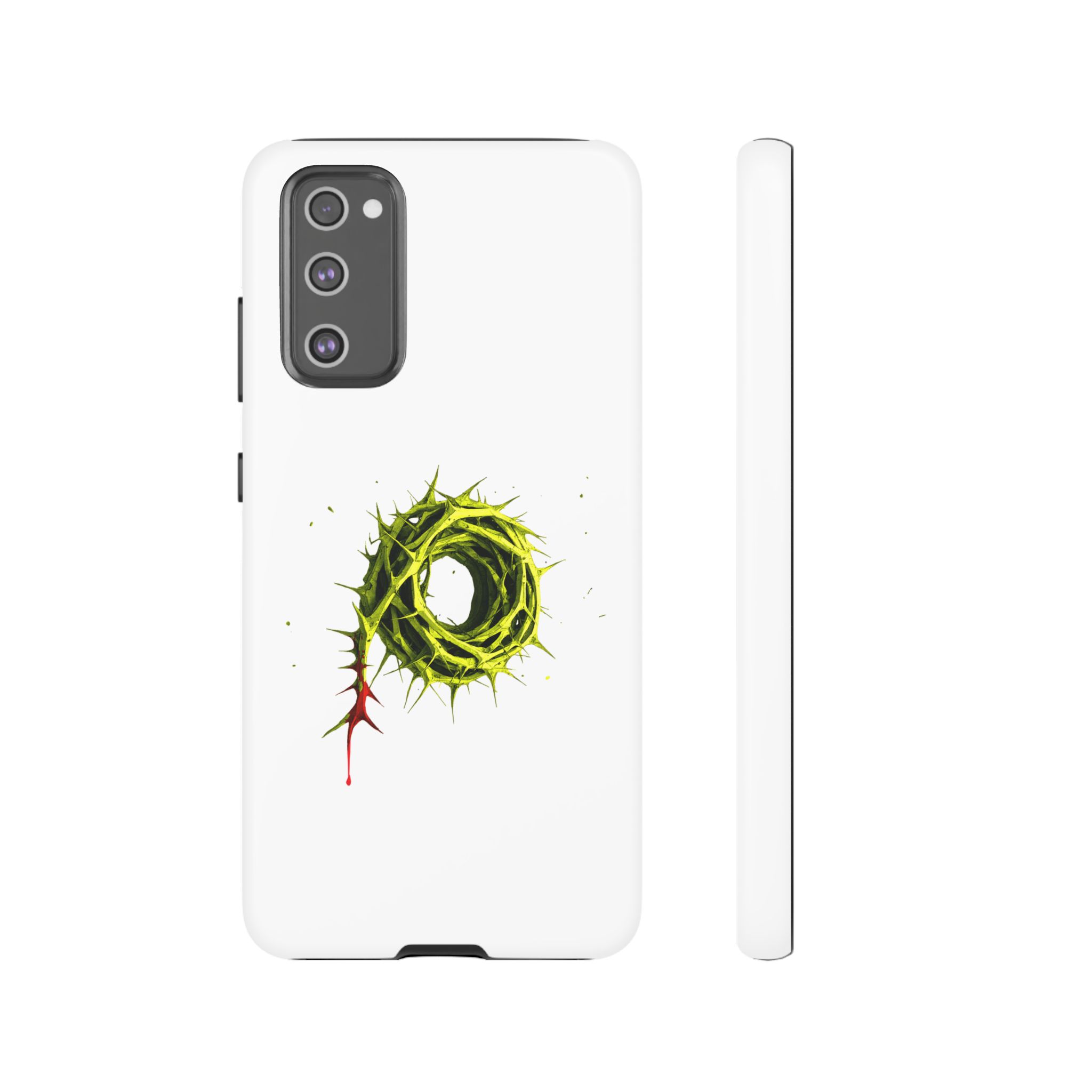White Phone Case – Crown of Thorns Design (Symbol of Sacrifice & Strength) - Image 41