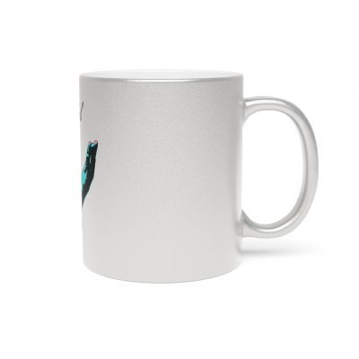 Metallic Mug - 'Grateful' Design for Coffee Lovers