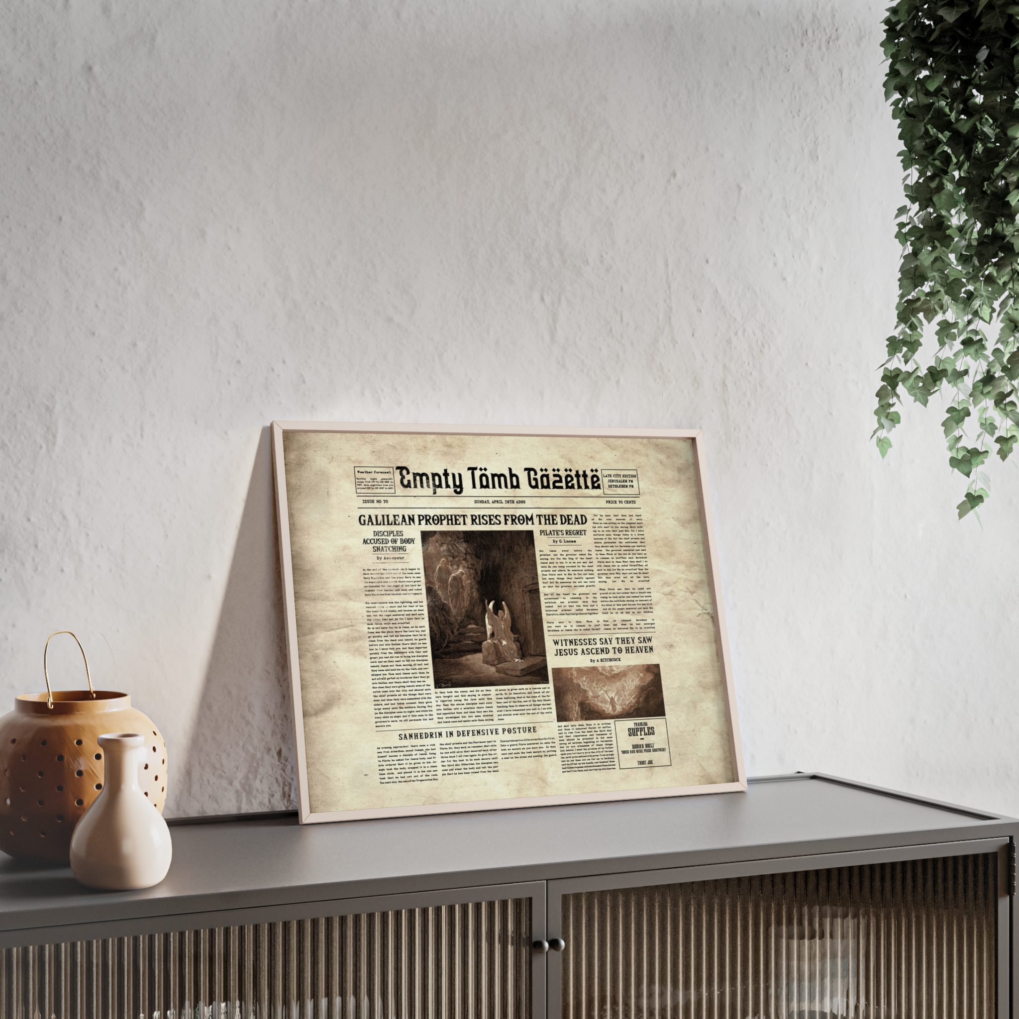 “Empty Tomb” Wooden Framed Poster - Image 15
