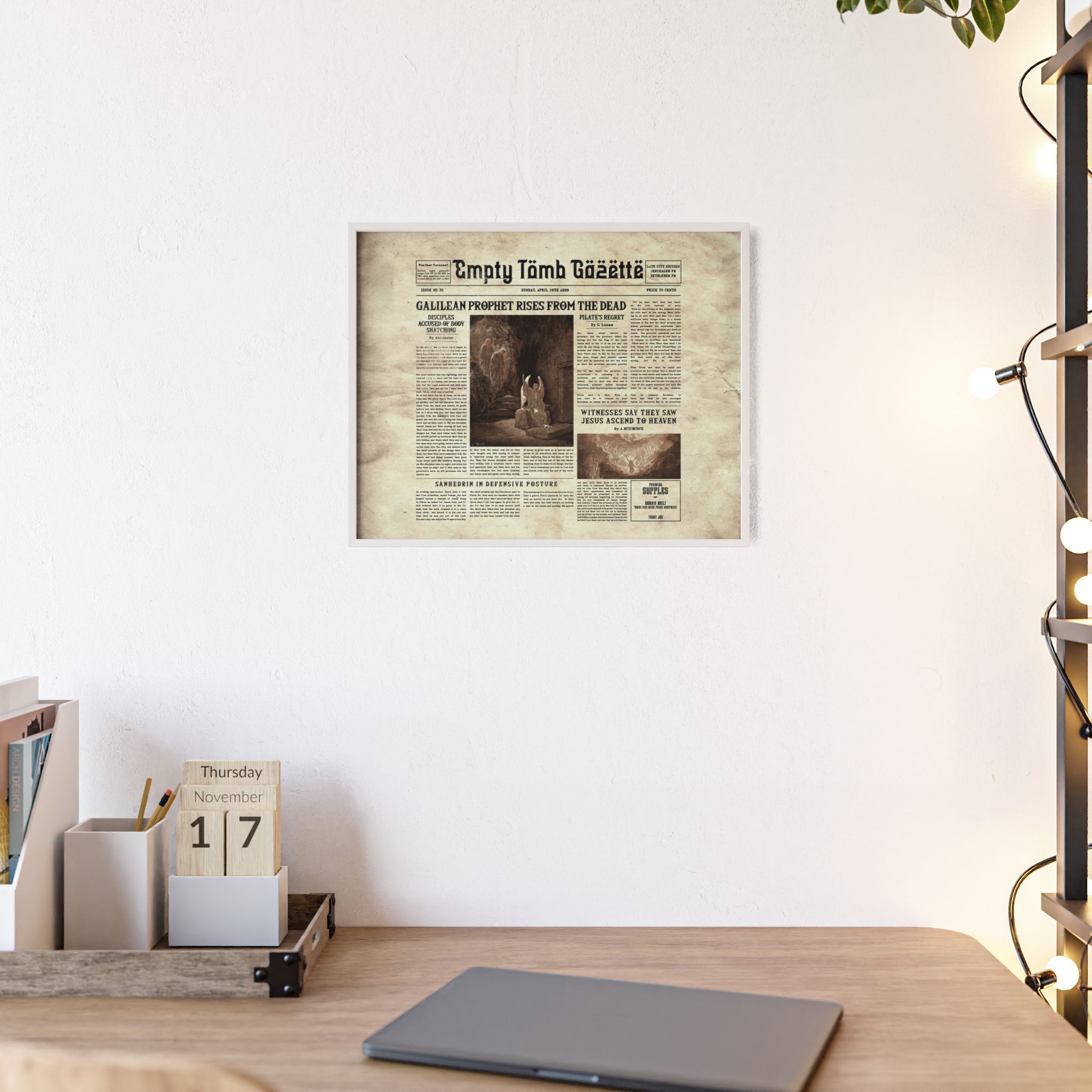 “Empty Tomb” Wooden Framed Poster - Image 24