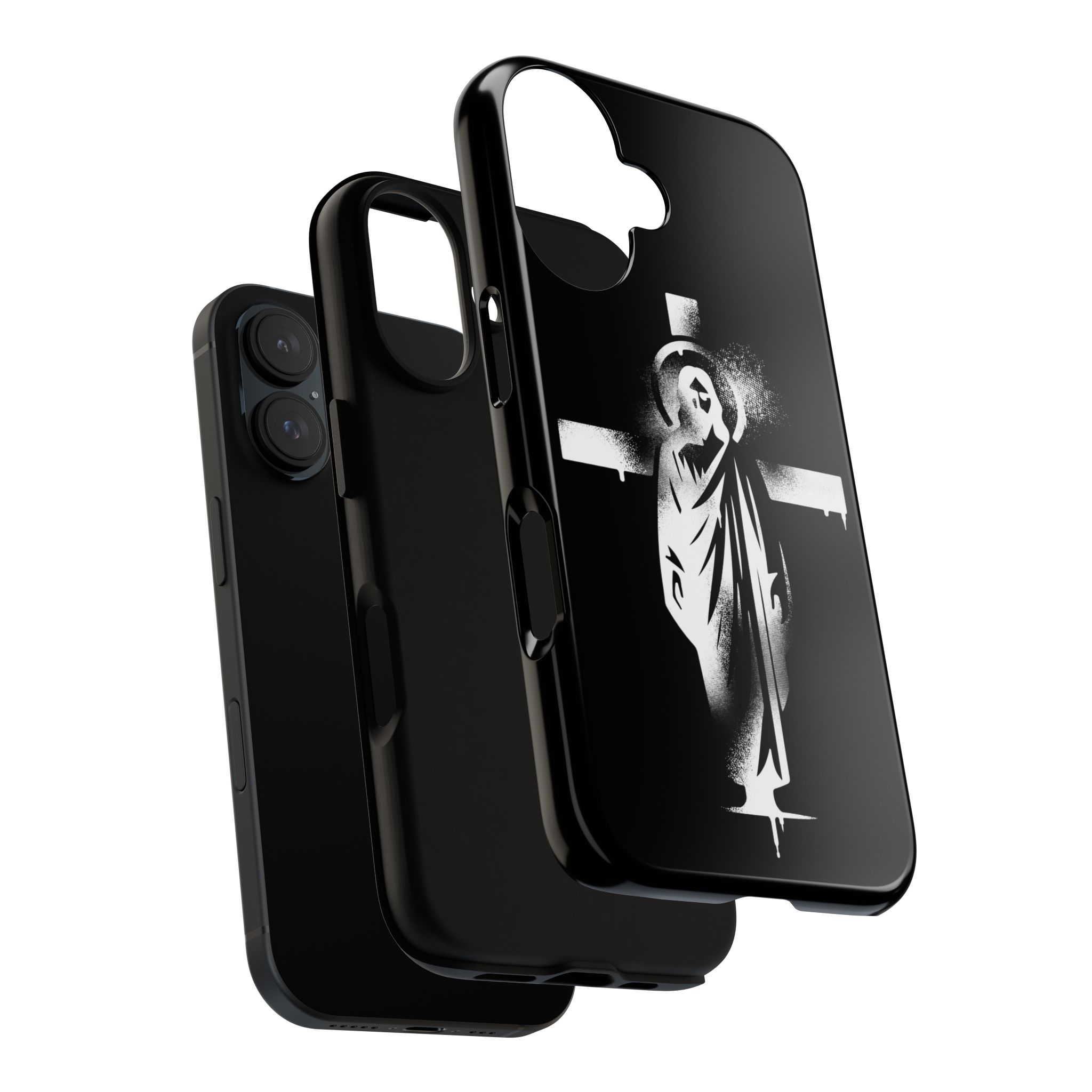 "Jesus" Phone Case – Black - Image 3