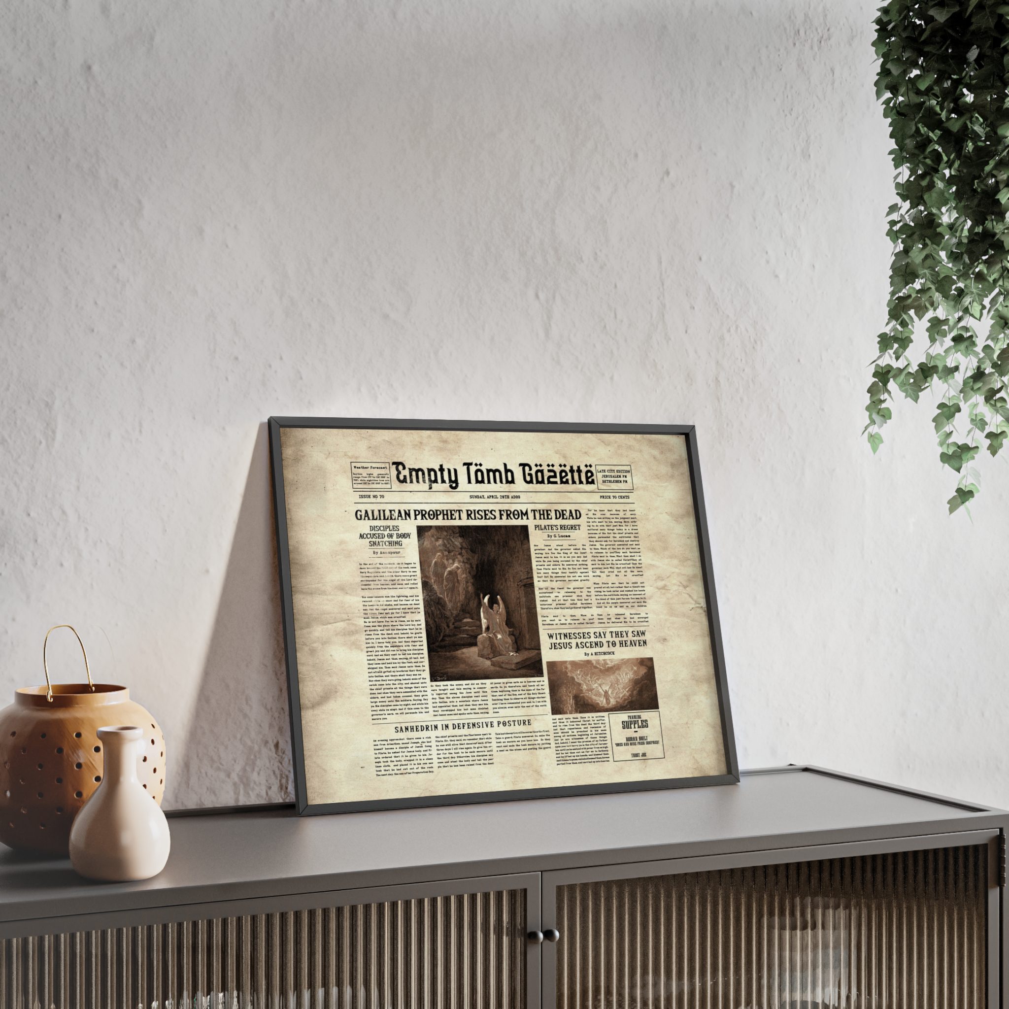 “Empty Tomb” Wooden Framed Poster - Image 7